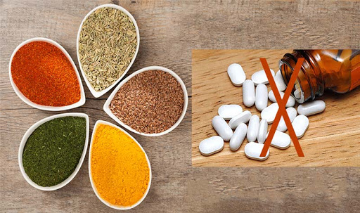 Spices are not as effective as prescription medication